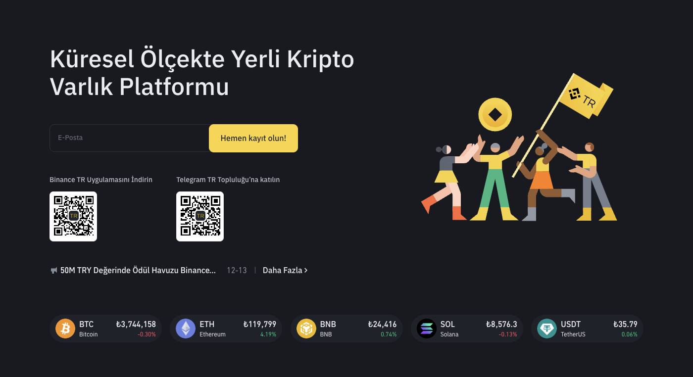 Binance TR - SPK Onaylı Kripto Para Borsaları