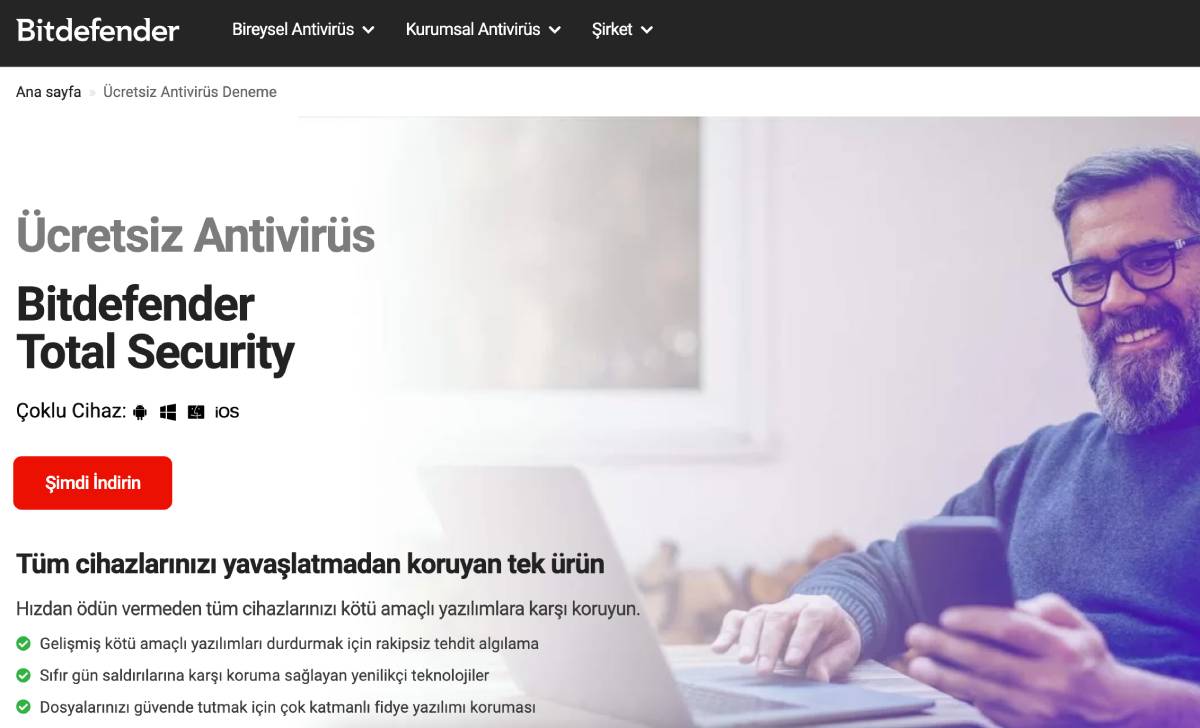 Bitdefender - en iyi ücretsiz antivirüs programı