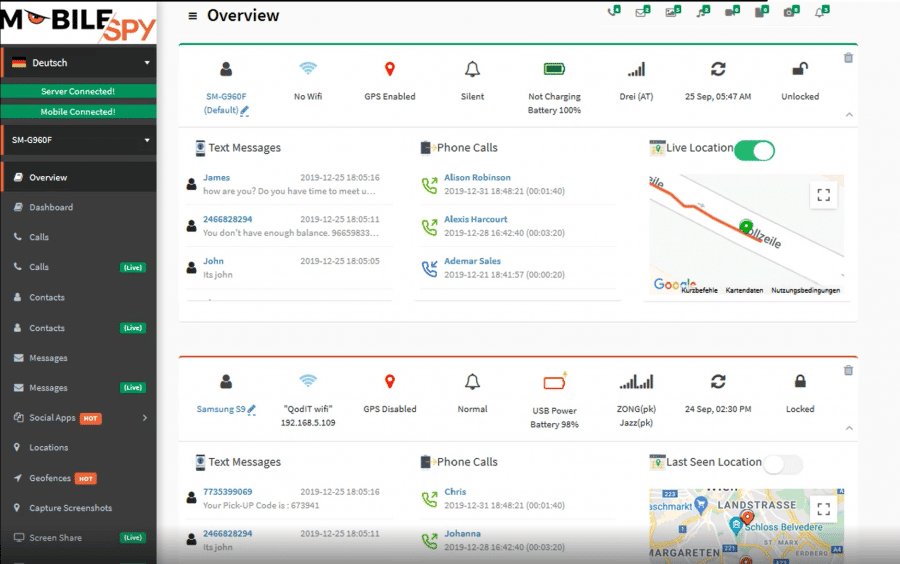 mobilespy.at telefon takip programları