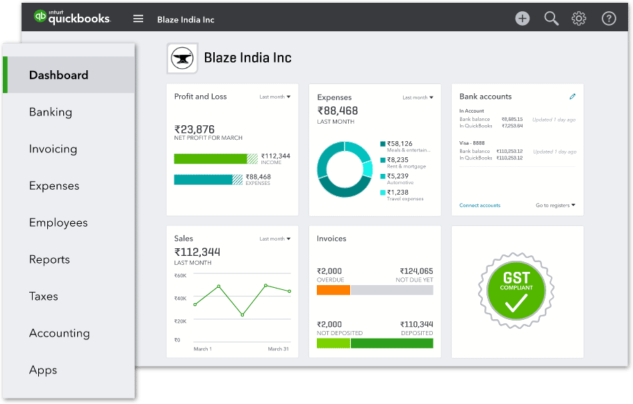 QuickBooks Arayüz