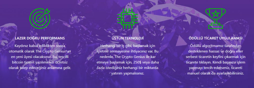 Crypto Genius Temel Özellikleri