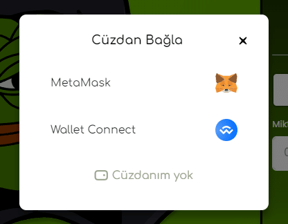 MetaMask $EVILPEPE Bağlantısı