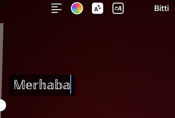 instagram hikayelerde font değiştirme işlemi