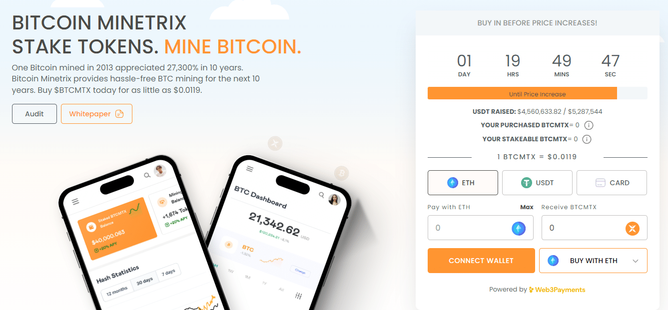 Bitcoin Minetrix - Özel Satış Coinleri