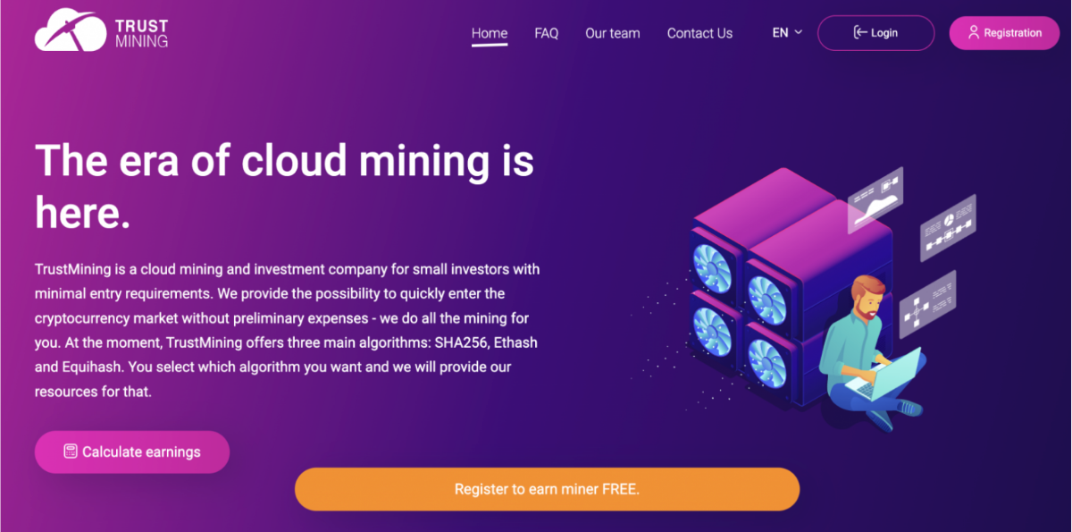 Trust Mining - en iyi Bitcoin madenciliği siteleri