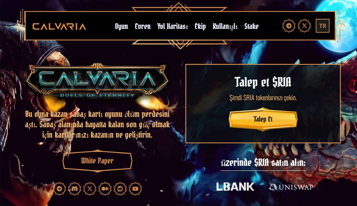 Calvaria Website