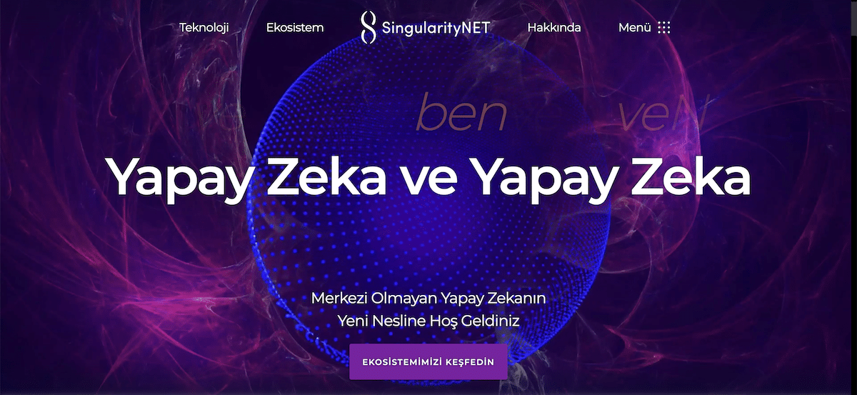 SingularityNET En İyi Yapay Zeka Coinleri