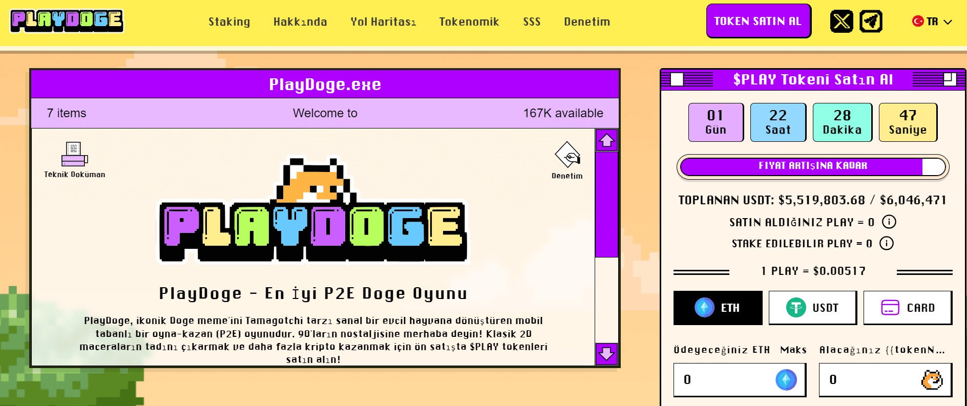 play doge - en iyi uniswap coinleri