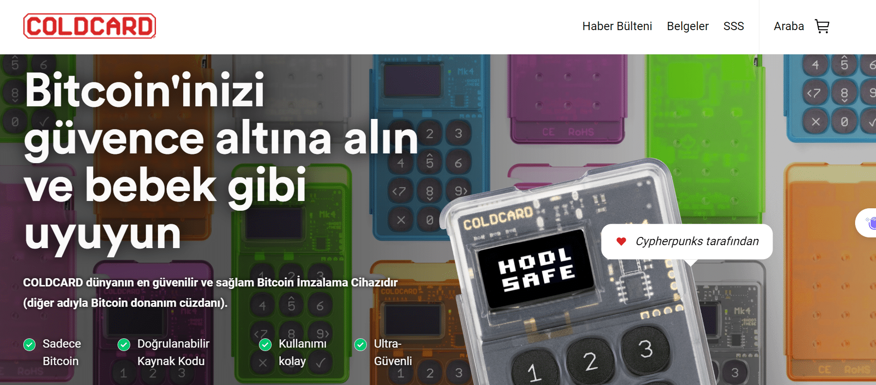 coldcard bitcoin cüzdanı