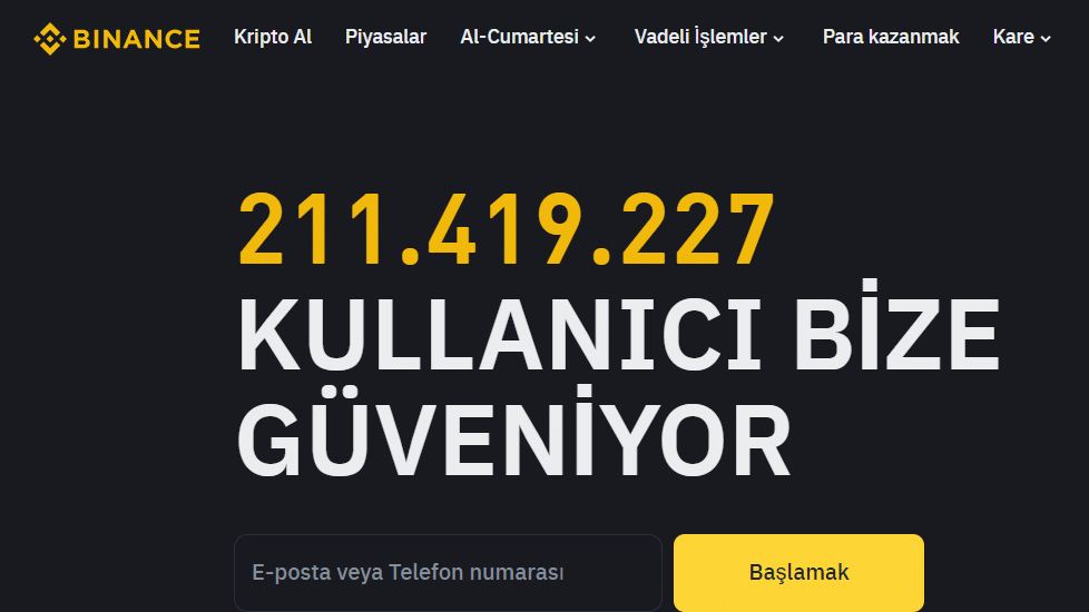 Binance - En İyi ERC-20 cüzdanları