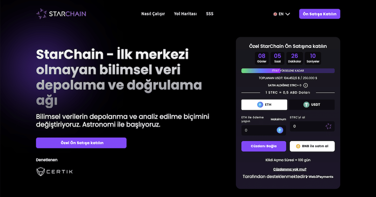 En iyi yapay zeka coinleri StarChain