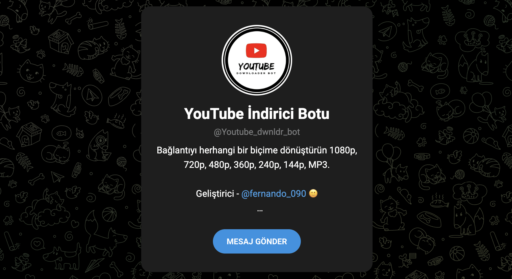 YouTube Downloader Bot