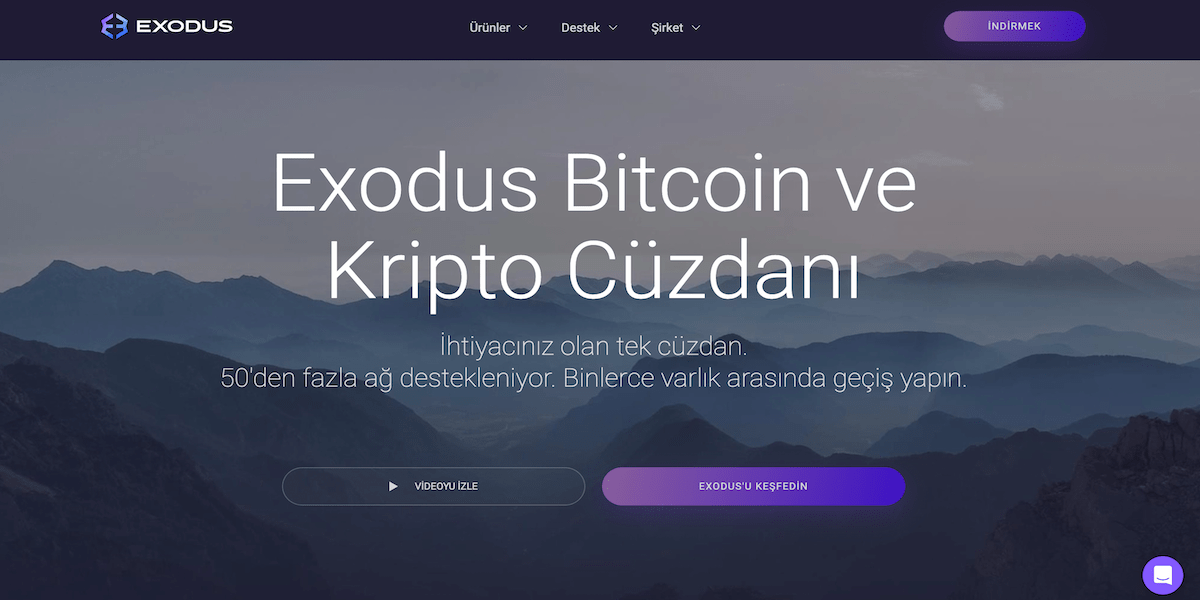 Exodus - En İyi ERC-20 Cüzdanları