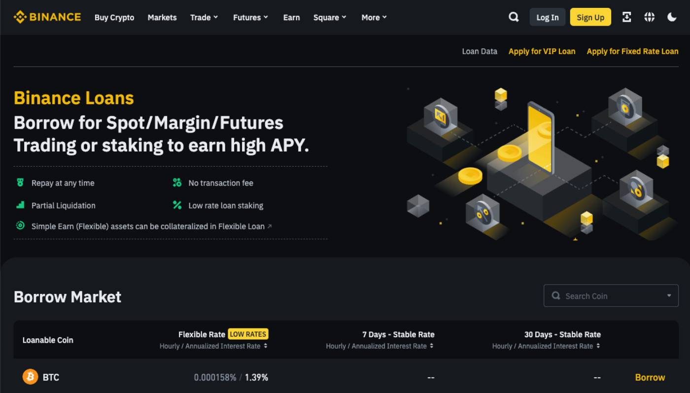 Binance - En İyi Kripto Kredi Platformları