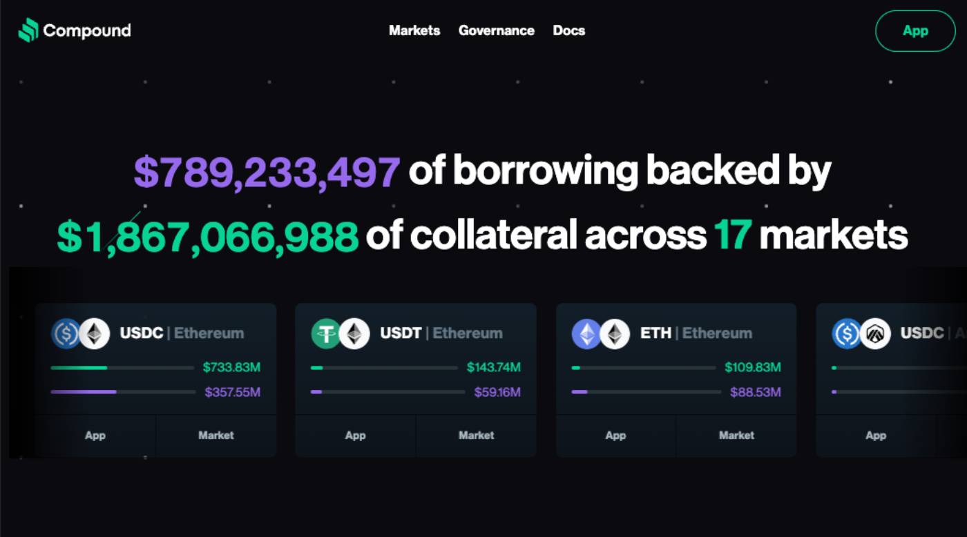 Compound - En İyi Kripto Kredi Platformları