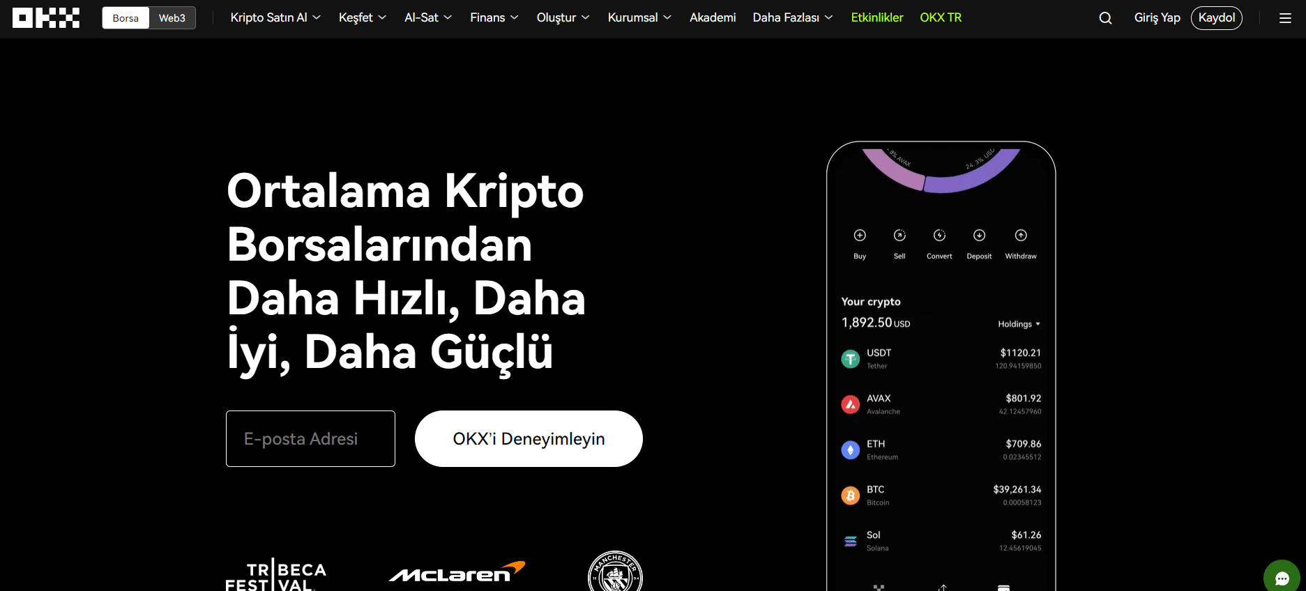 okx - bitcoin satın alma