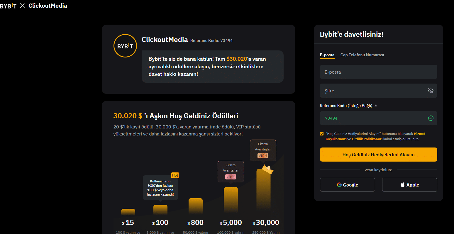 bybit - vadeli işlemler