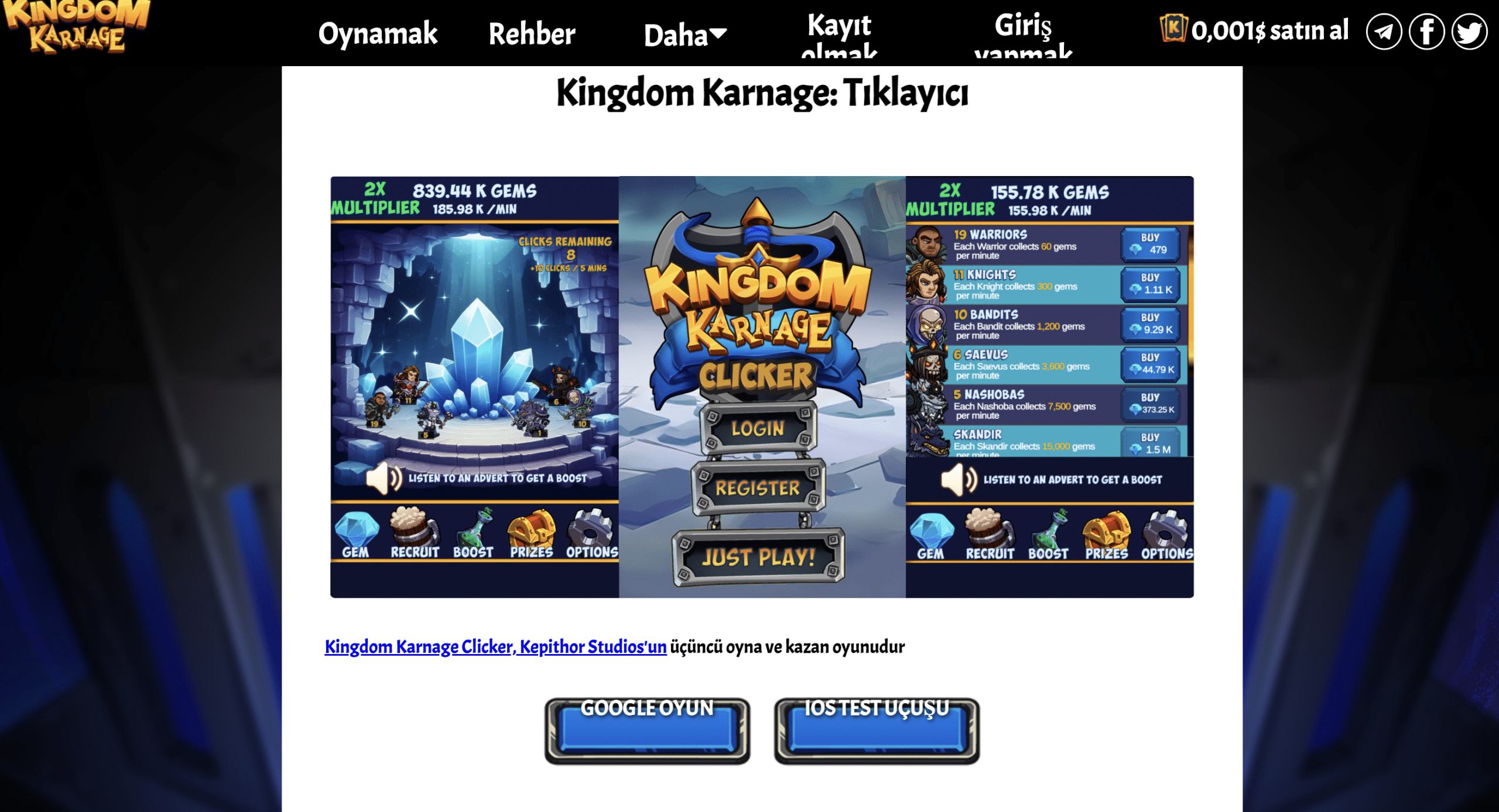 Kingdom Karnage Clicker