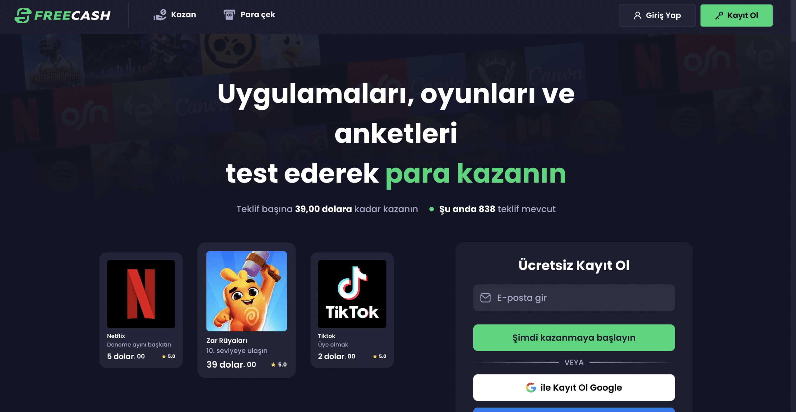 Freecash - en iyi kripto muslukları